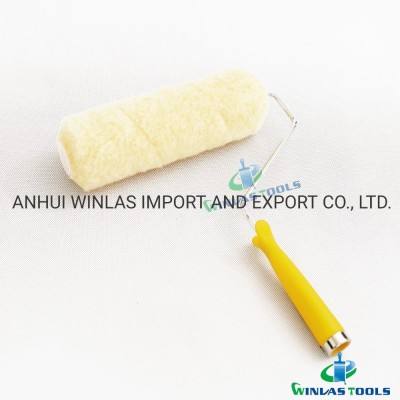 Yellow Polyester America Paint Roller Refill with Handle